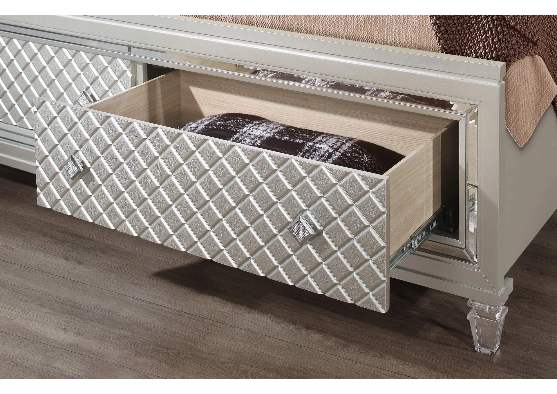 Champagne Paris King Bed
